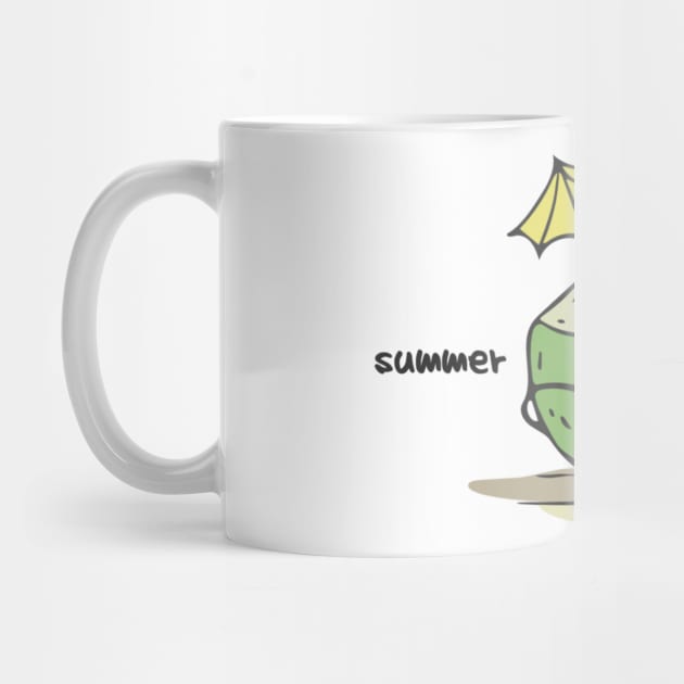 Hand Drawn Illustrations Summer Me Tropical Drink Summer Vacation Gift by DANPUBLIC